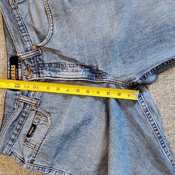Vintage Kansas High Waist Straight Jeans Size 32 Light Wash - Picture 7 of 12